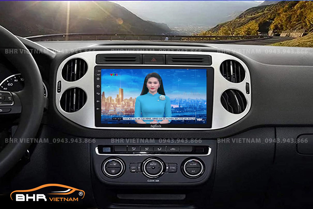 Giải trí đa phương tiện màn hình ô tô giá rẻ Fujitech Volkswagen Tiguan 2007 - 2018