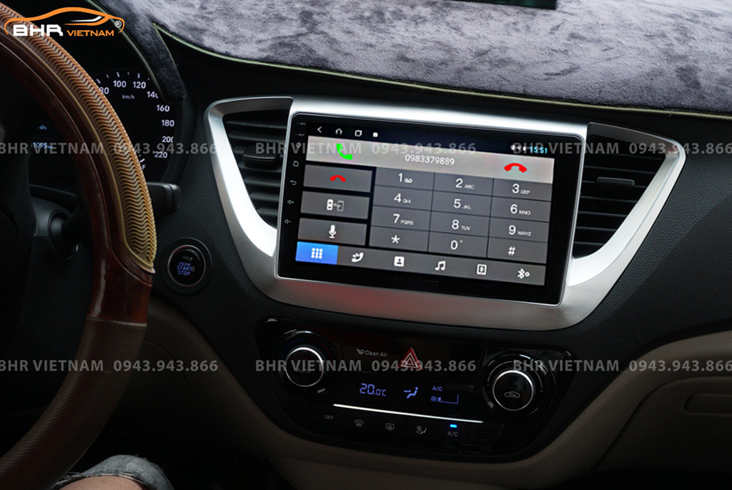 Kết nối điện thoại trên màn hình DVD Android Vitech Hyundai Accent 2017 - 2020