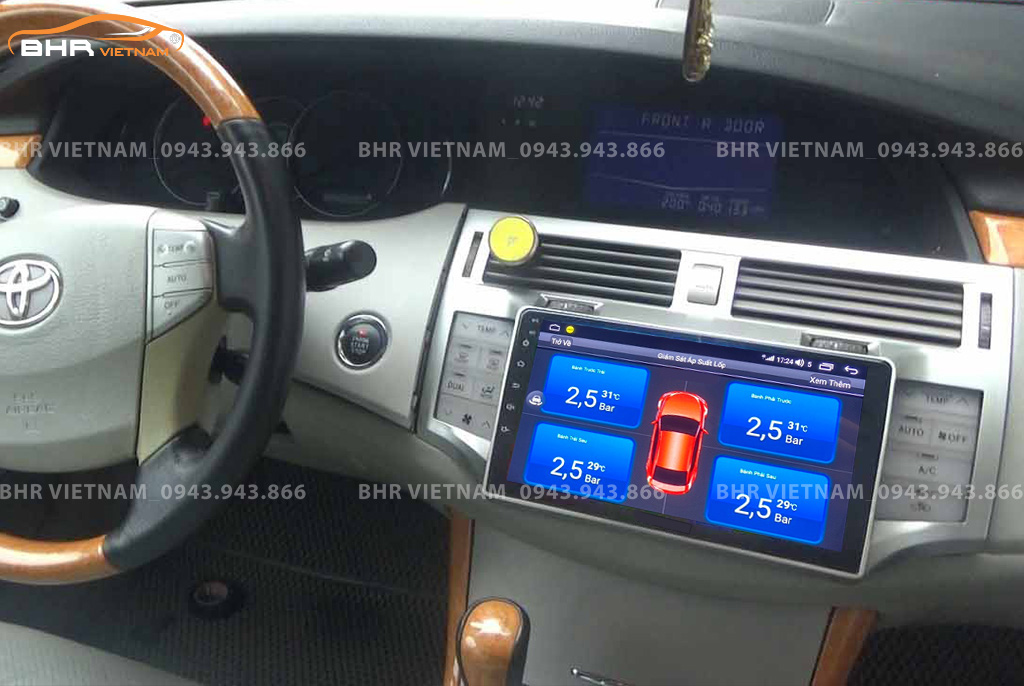 Màn hình DVD Vitech Toyota Avalon 2004 - 2012 tích hợp cảm biến áp suất lốp