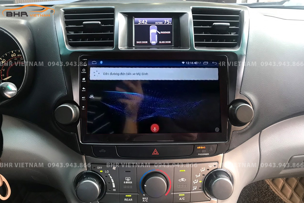 Điều khiển bằng giọng nói Màn hình Android Vitech Toyota Highlander 2007 - 2013