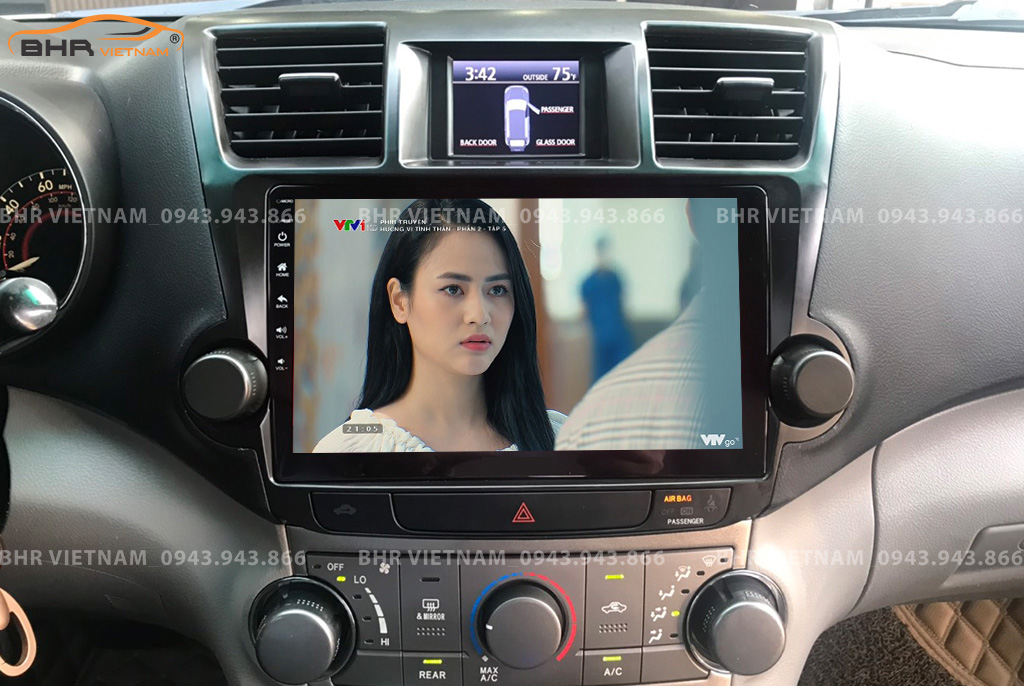 Giải trí đa phương tiện trên màn hình DVD Vitech Toyota Highlander 2007 - 2013