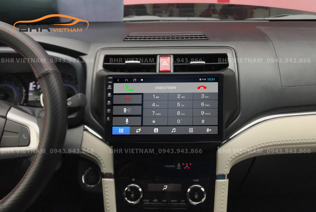 Kết nối điện thoại trên màn hình DVD Android Vitech Toyota Rush 2018 - nay