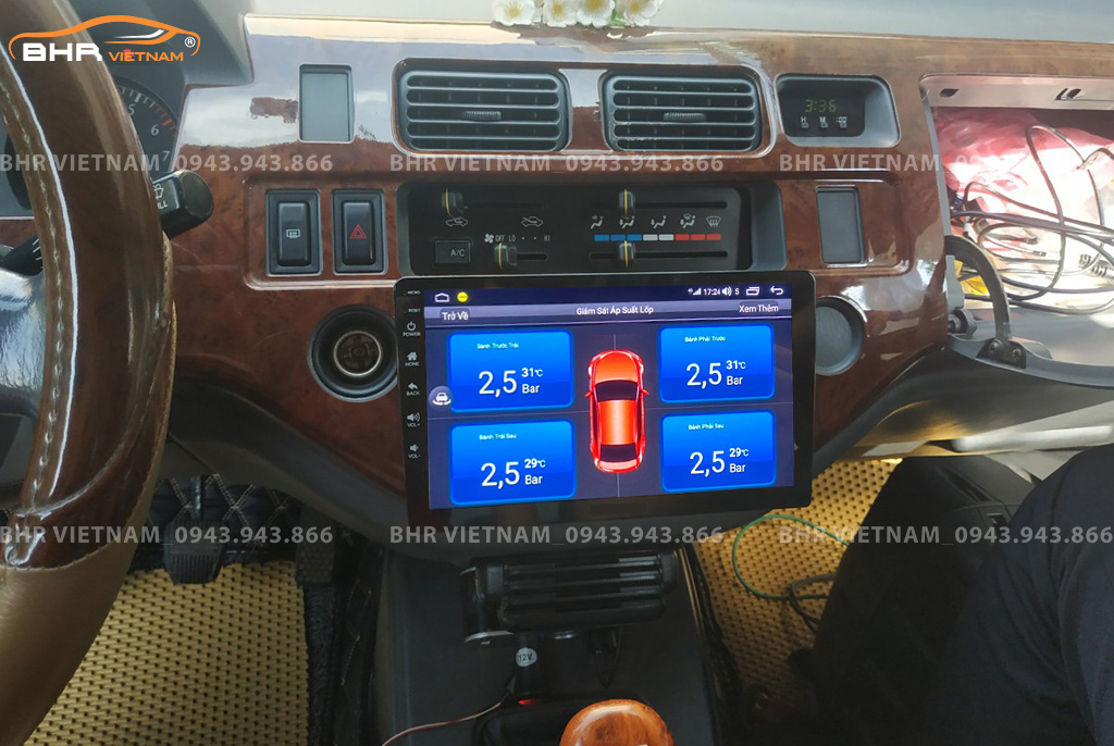 Màn hình DVD Vitech Toyota Zace 1999 - 2006 tích hợp cảm biến áp suất lốp