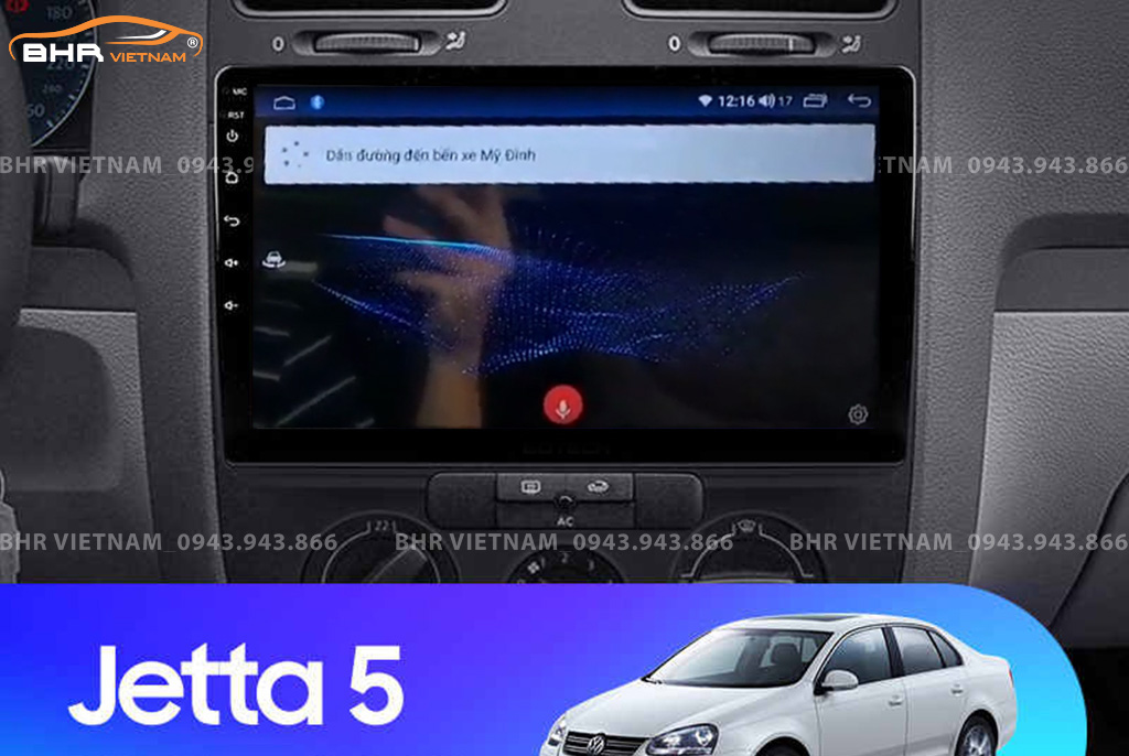 Điều khiển bằng giọng nói Màn hình Android Vitech Volkswagen Jetta 2005 - 2010