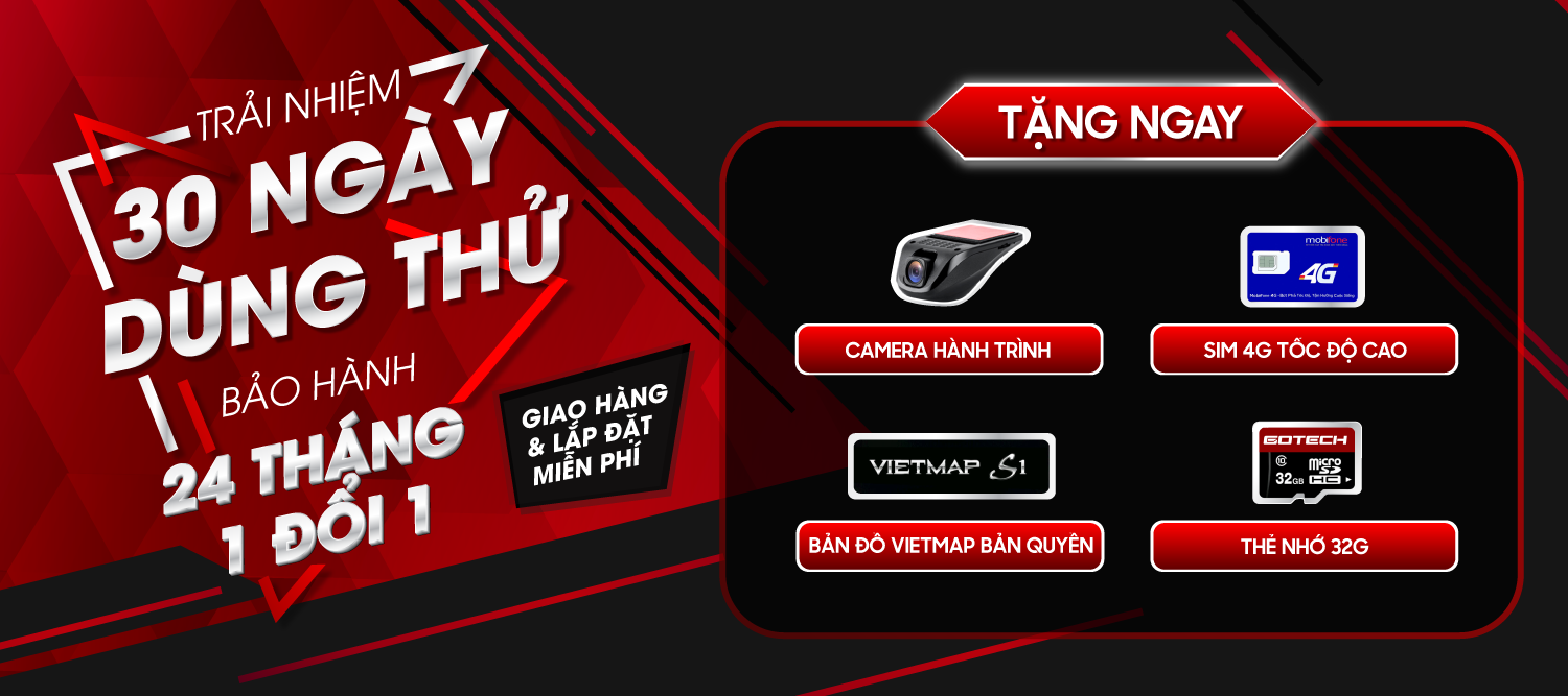 Tặng bộ quà khủng khi lắp màn hình Gotech GT6 New
