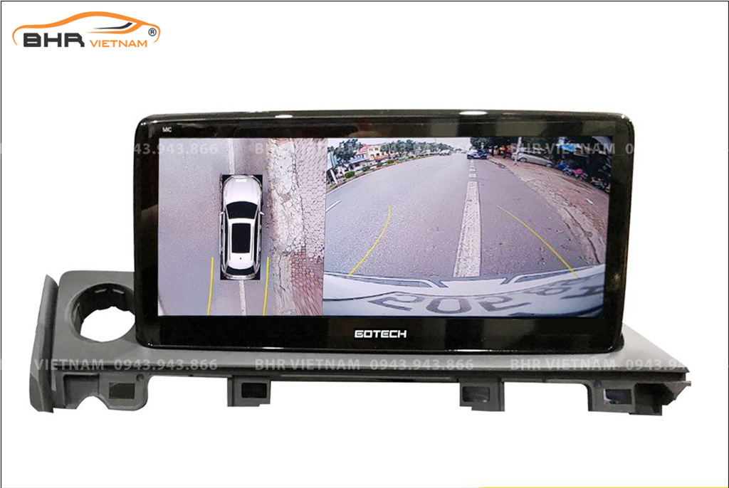 Hình ảnh quan sát camera sau màn hình DVD Gotech GT Mazda 360 Limited Mazda 6 2018 - nay