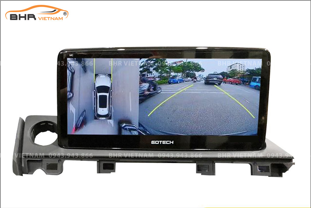Hình ảnh quan sát phía trước màn hình DVD Gotech GT Mazda 360 Limited Mazda 6 2018 - nay