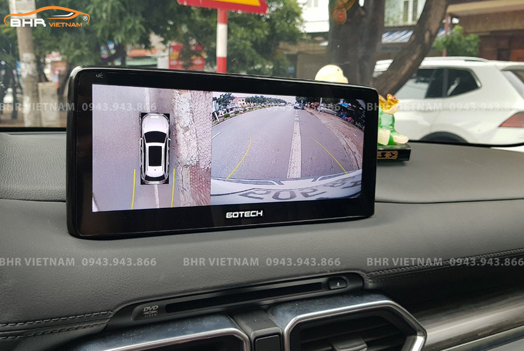 Hình ảnh quan sát camera sau màn hình DVD Gotech GT Mazda 360 Pro Mazda CX5 2017 - nay