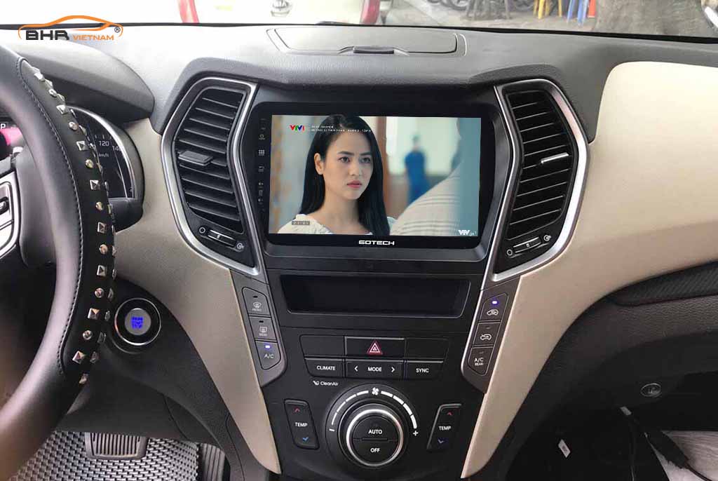 Màn hình Gotech GT10 Pro cho xe Hyundai Santafe 2012 - 2018
