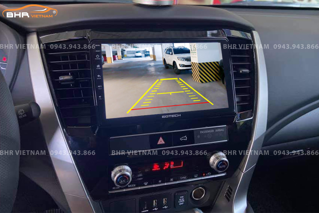 Màn hình DVD Gotech GT10 Pro Mitsubishi Pajero Sport 2018 - nay tích hợp camera lùi
