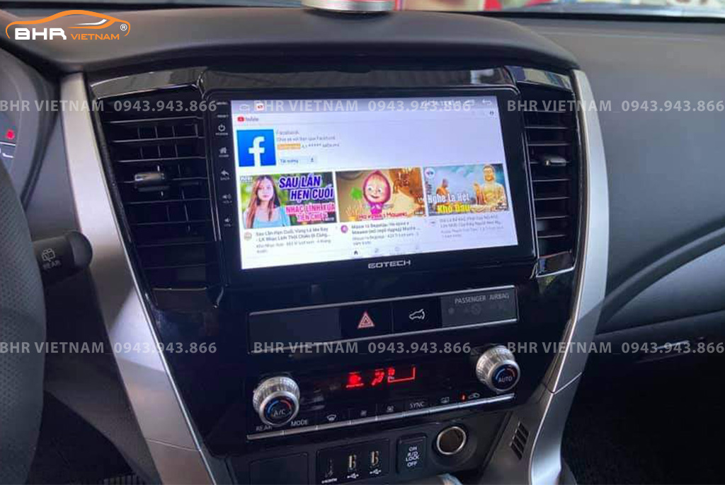 Màn hình Gotech GT10 Pro cho xe Mitsubishi Pajero Sport 2018 - nay 