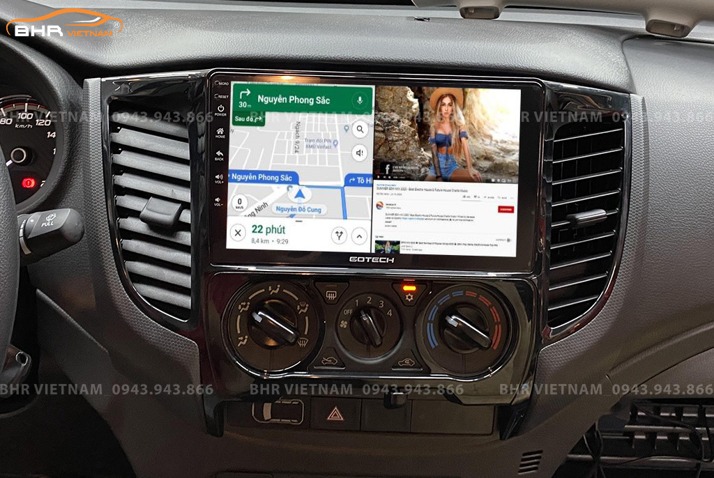 Gotech GT10 Pro Mitsubishi Triton 2020 - nay​​​​​​​​​​​​​​ tiện ích với tính năng chi đôi màn hình ô tô
