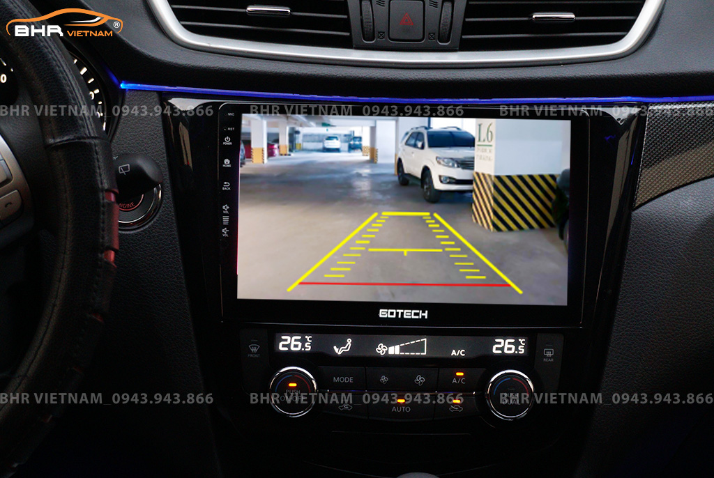 Màn hình DVD Gotech GT10 Pro Nissan Xtrail 2017 - nay tích hợp camera lùi