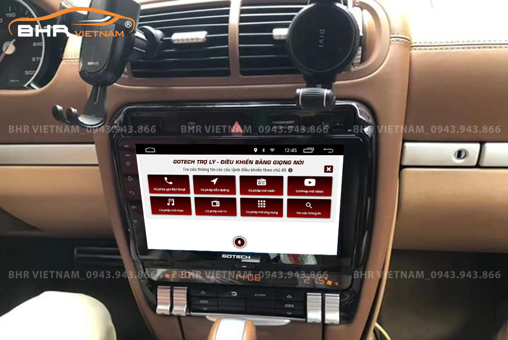 Màn hình Gotech GT10 Pro New Porsch Cayenne 2003 - 2010 sang trọng nâng tầm xế hộp