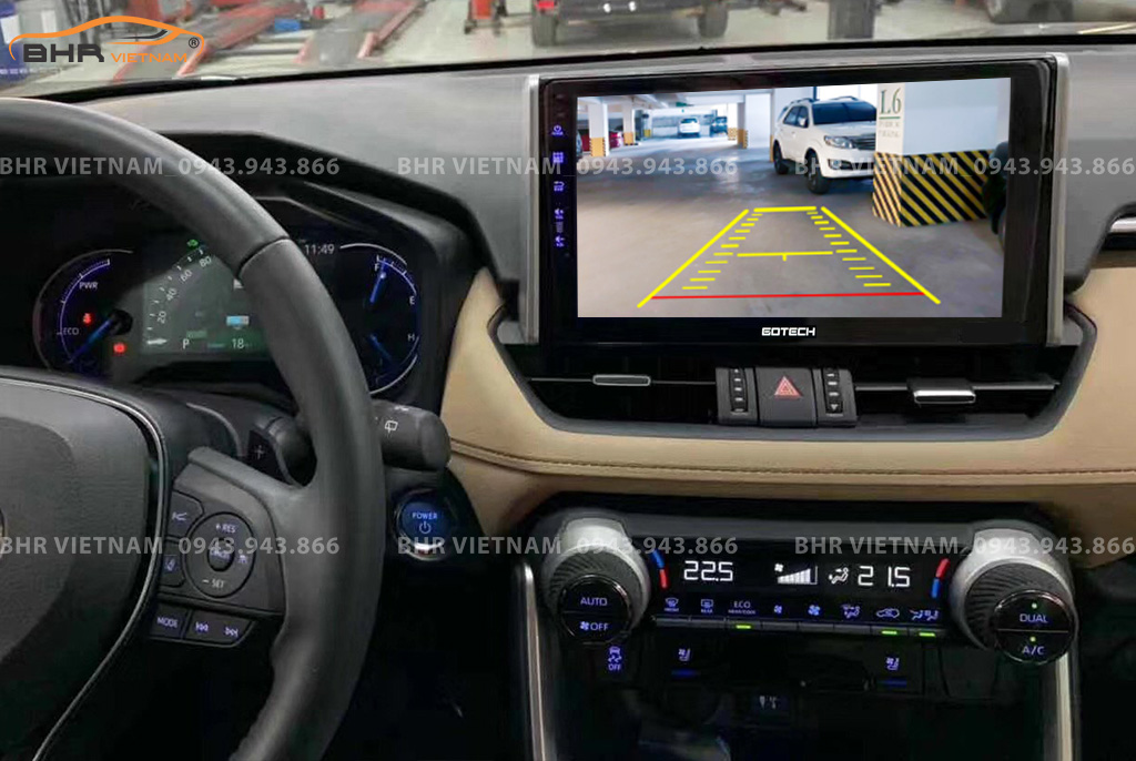 Màn hình DVD Gotech GT10 Pro Toyota Rav4 2019 - nay tích hợp camera lùi