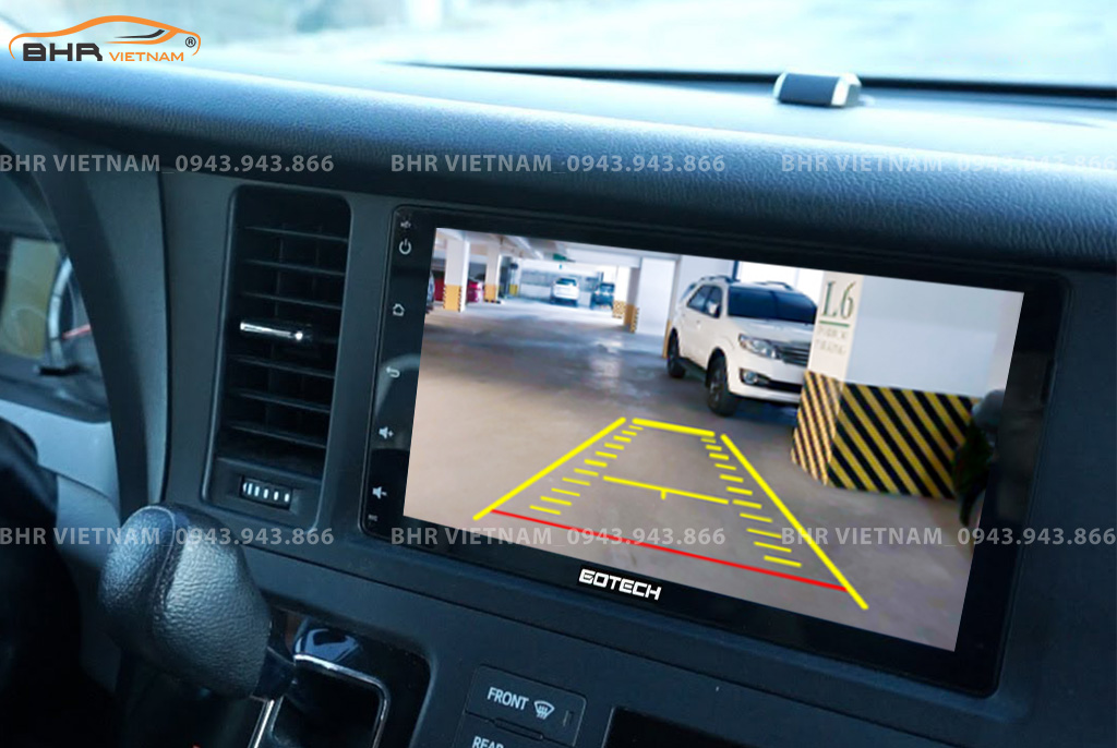 Màn hình DVD Gotech GT10 Pro Toyota Sienna 2014 - 2020 tích hợp camera lùi