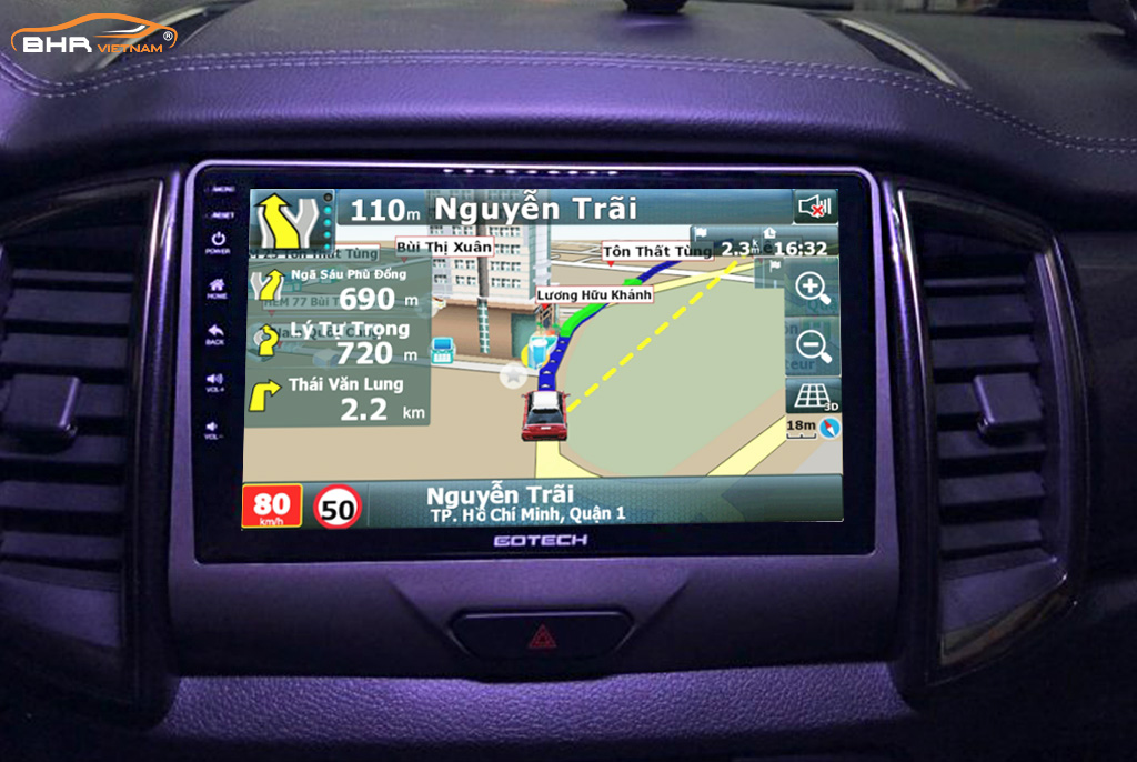 Gotech GT360 với bản đồ chỉ đường thông minh: Vietmap, Navitel, Googlemap