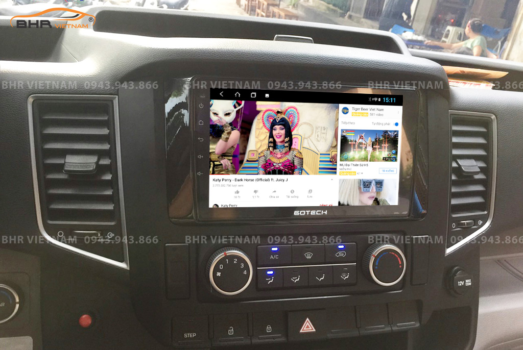 Giải trí Youtube, xem phim sống động trên màn hình Gotech GT360 Plus Hyundai Solati 2017 - nay