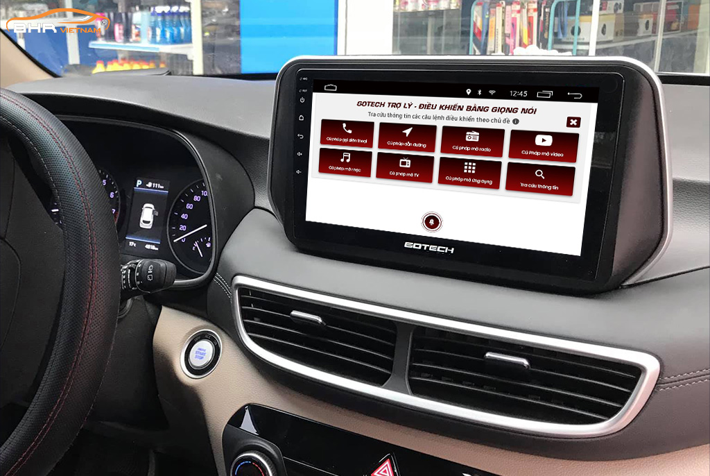 Điều khiển bằng giọng nói thông minh màn hình Gotech GT360 Plus Hyundai Tucson 2019 - nay
