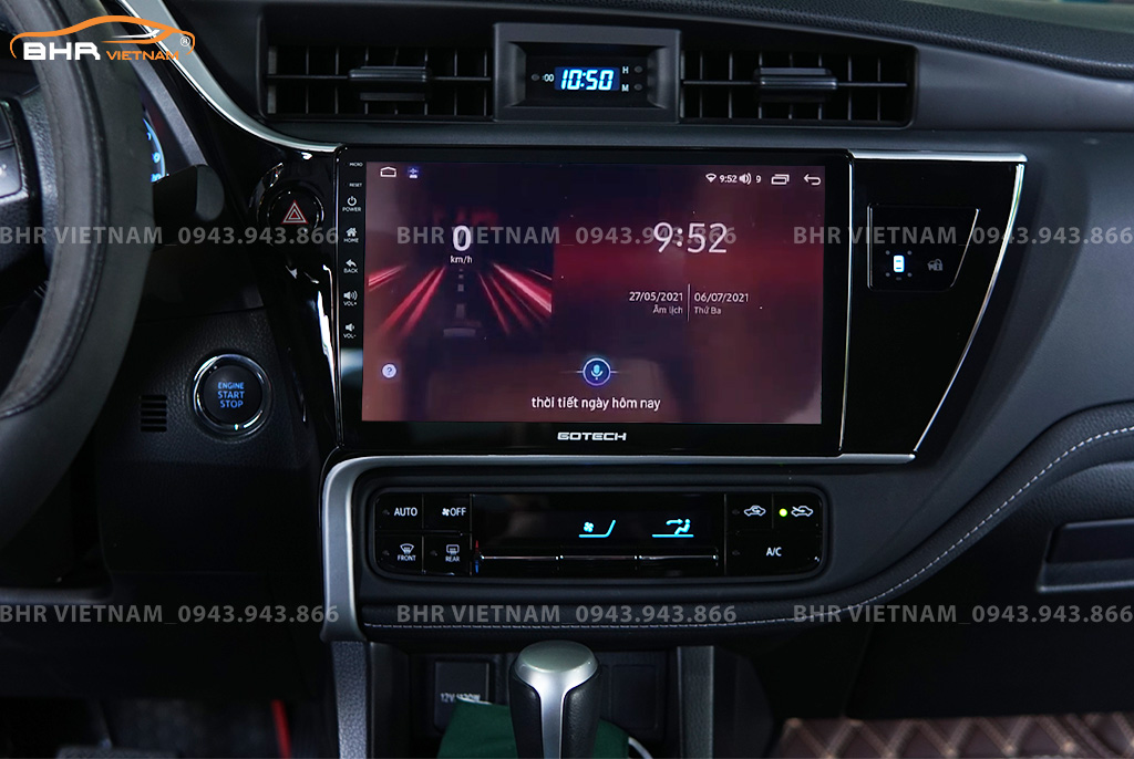 Điều khiển bằng giọng nói thông minh màn hình Gotech GT360 Plus Toyota Altis 2018 - nay