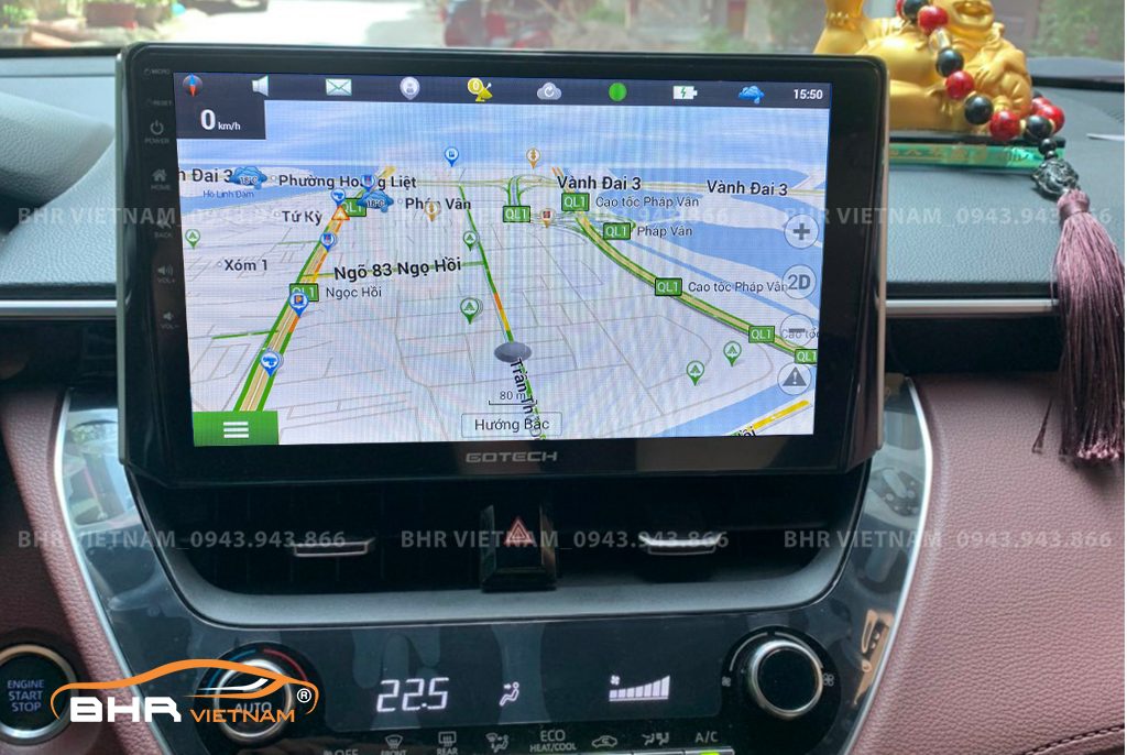 Màn hình Gotech GT360 Plus Toyota Cross 2020 - nay với bản đồ chỉ đường thông minh
