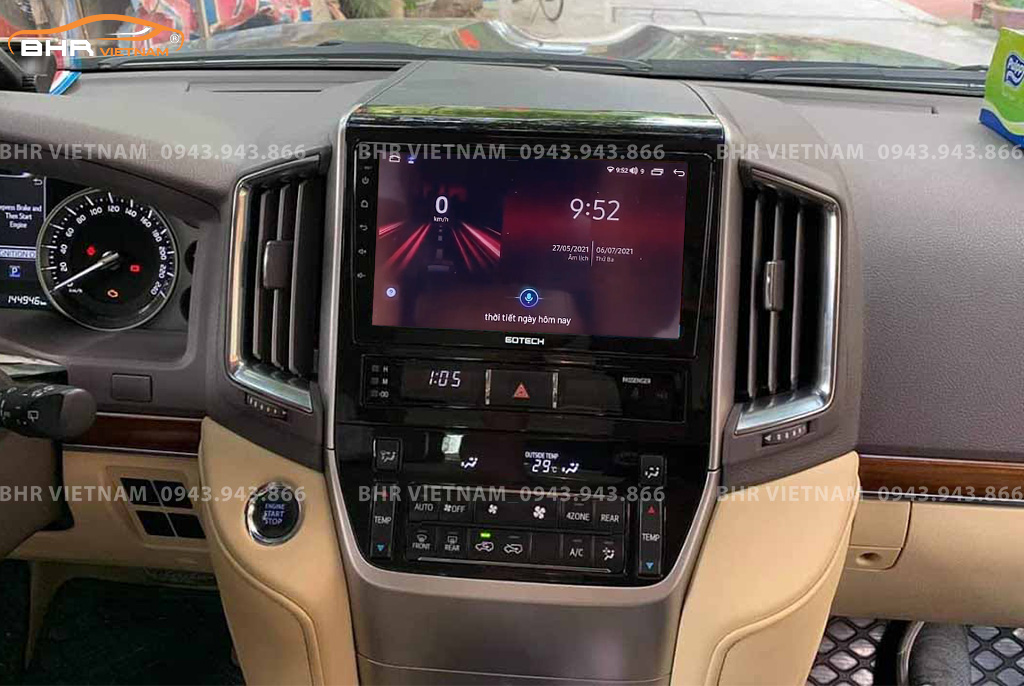 Điều khiển bằng giọng nói thông minh màn hình Gotech GT360 Plus Toyota Land Cruiser 2016 - 2020