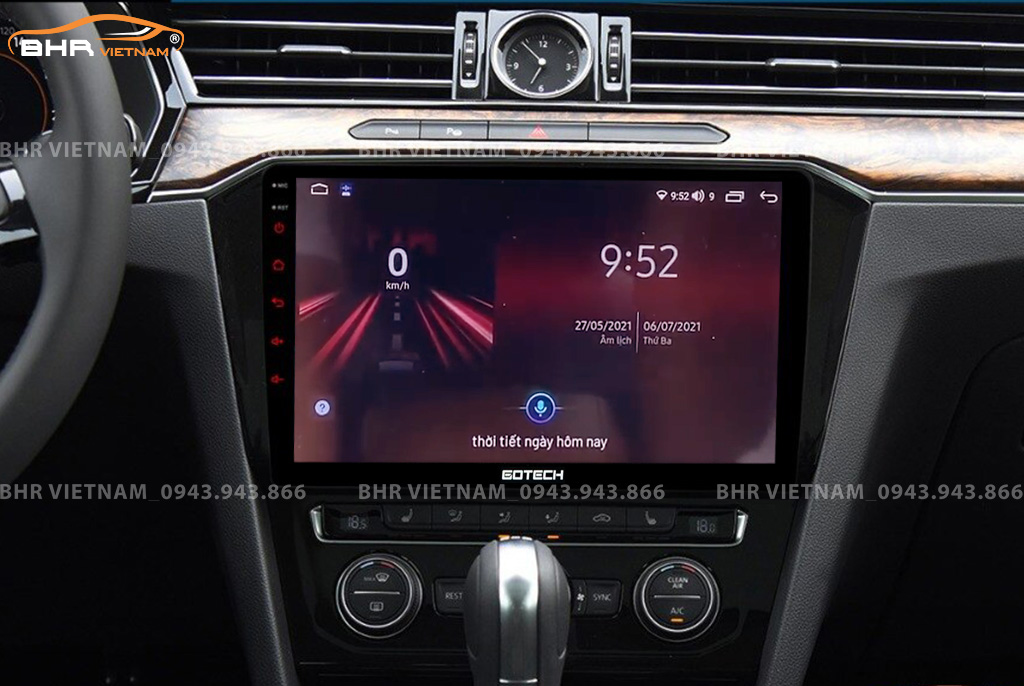 Điều khiển bằng giọng nói thông minh màn hình Gotech GT360 Plus Volkswagen Passat 2016 - nay