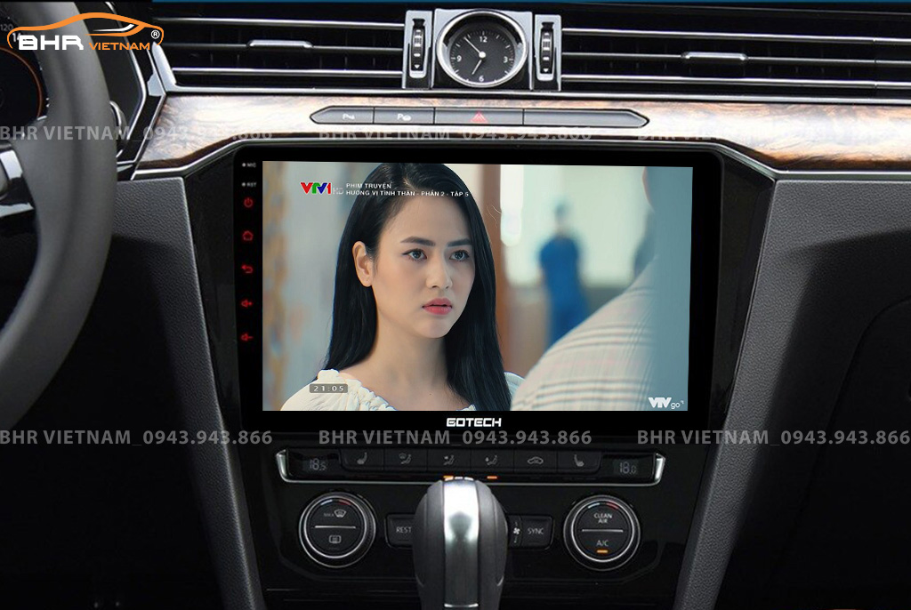 Giải trí Youtube, xem phim sống động trên màn hình Gotech GT360 Plus Volkswagen Passat 2016 - nay
