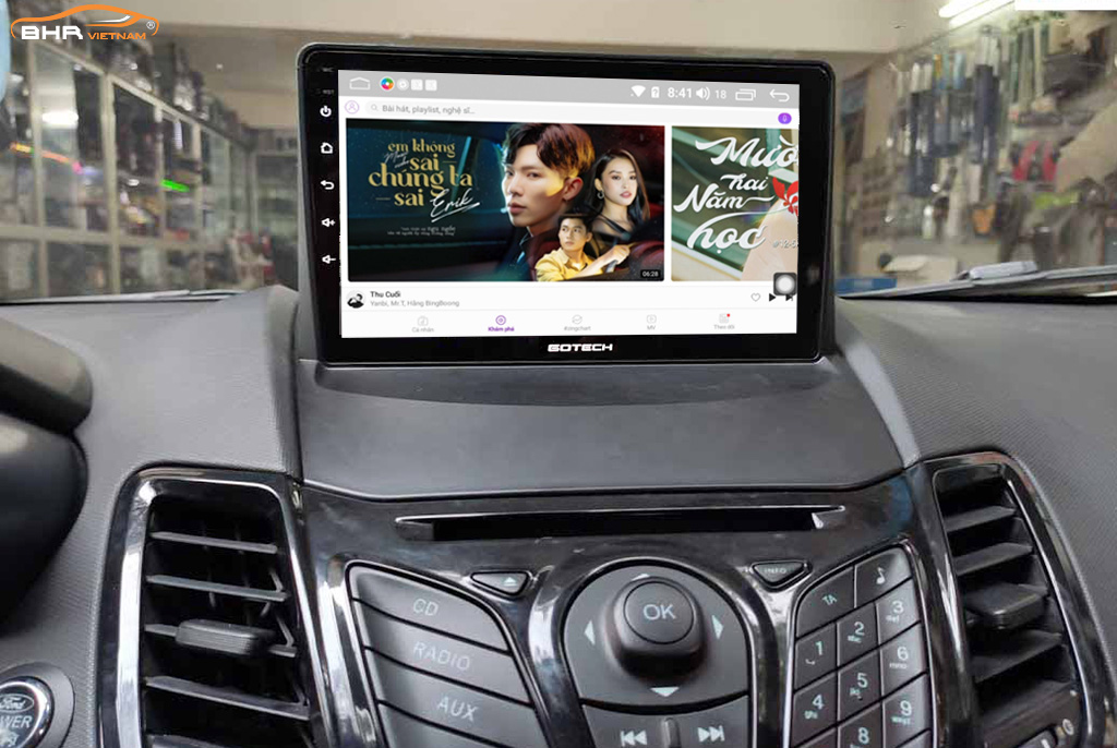 Nghe nhạc trên youtube trên màn hình Gotech GT6 New