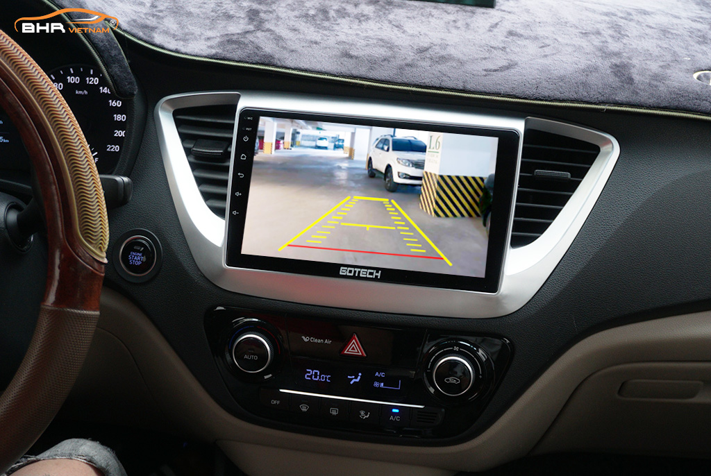 Màn hình Gotech GT6 New Hyundai Accent 2017 - 2020 tích hợp camera lùi