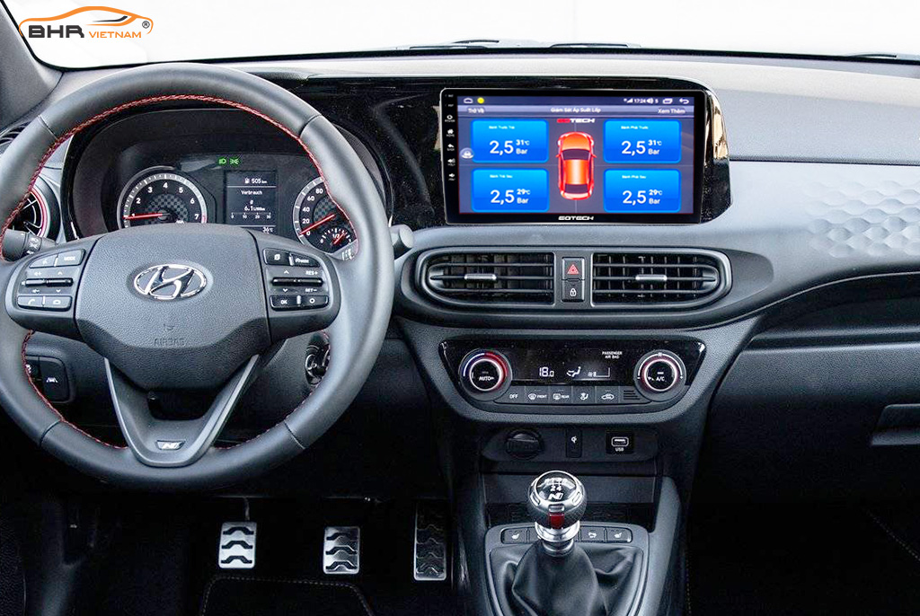Màn hình Gotech GT6 New Hyundai Eon 2011 - 2019 sang trọng nâng tầm xế hộp