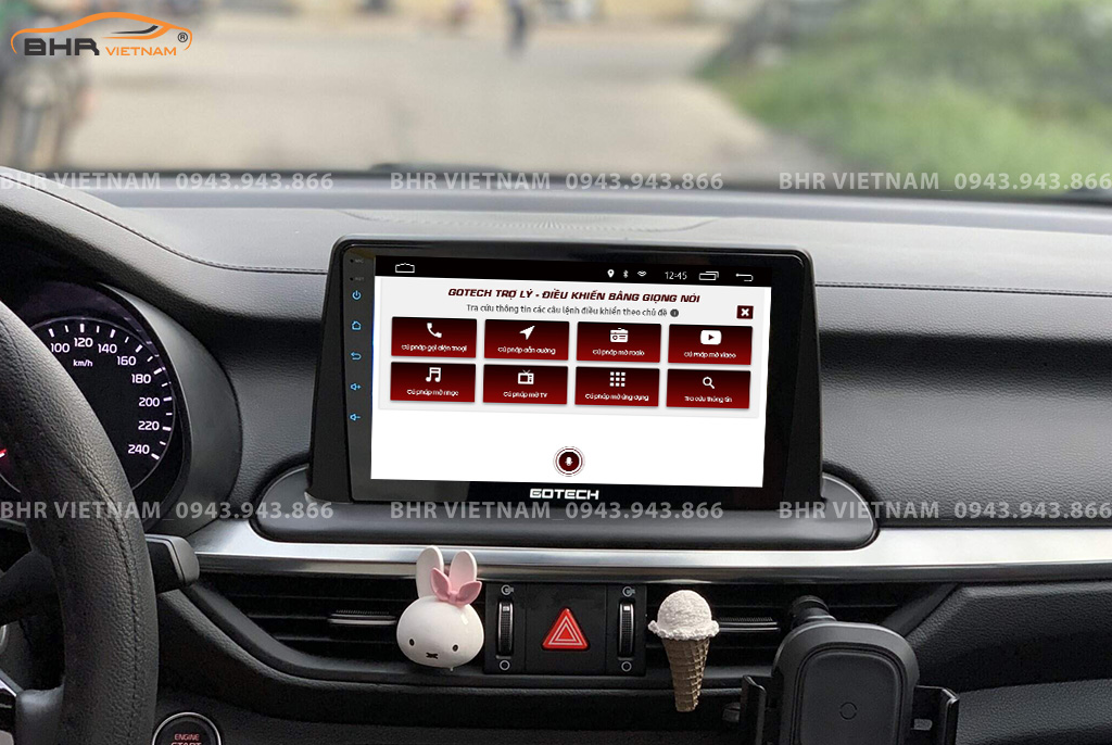 Điều khiển bằng giọng nói trên màn hình Gotech GT6 New Kia Cerato 2019 - nay