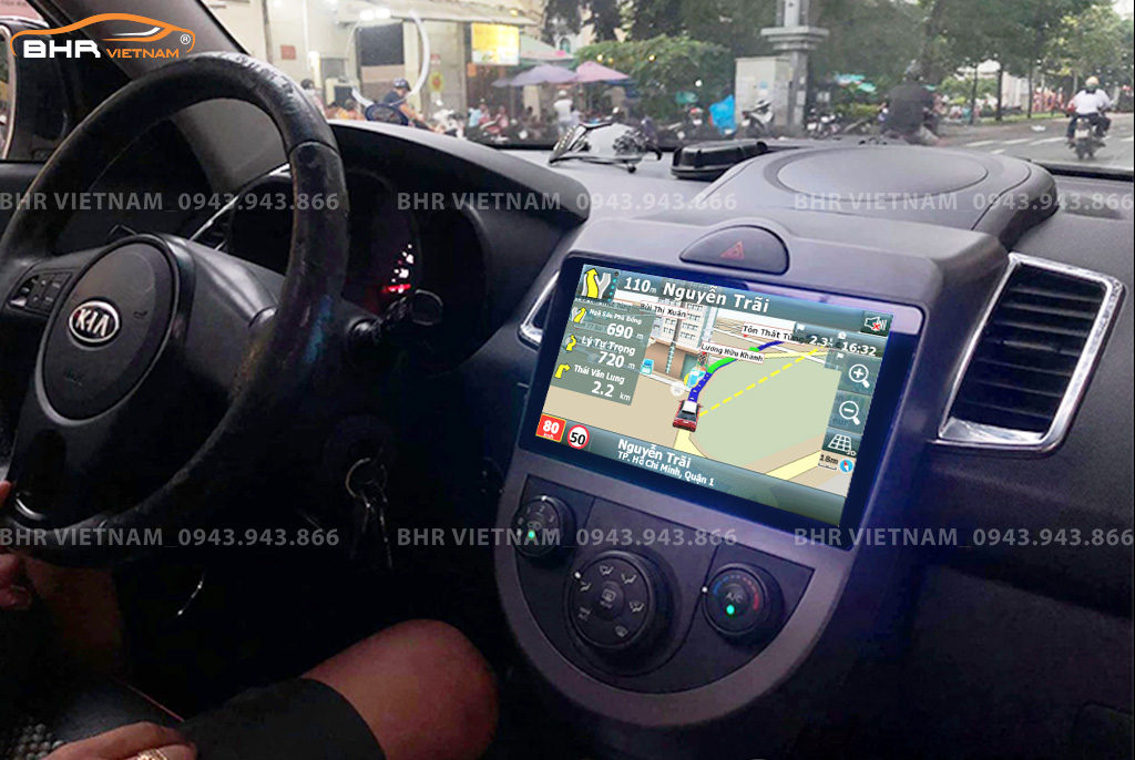 Bản đồ chỉ đường thông minh: Vietmap, Navitel, Googlemap trên màn hình Gotech GT6 New Kia Soul 2009 - 2012