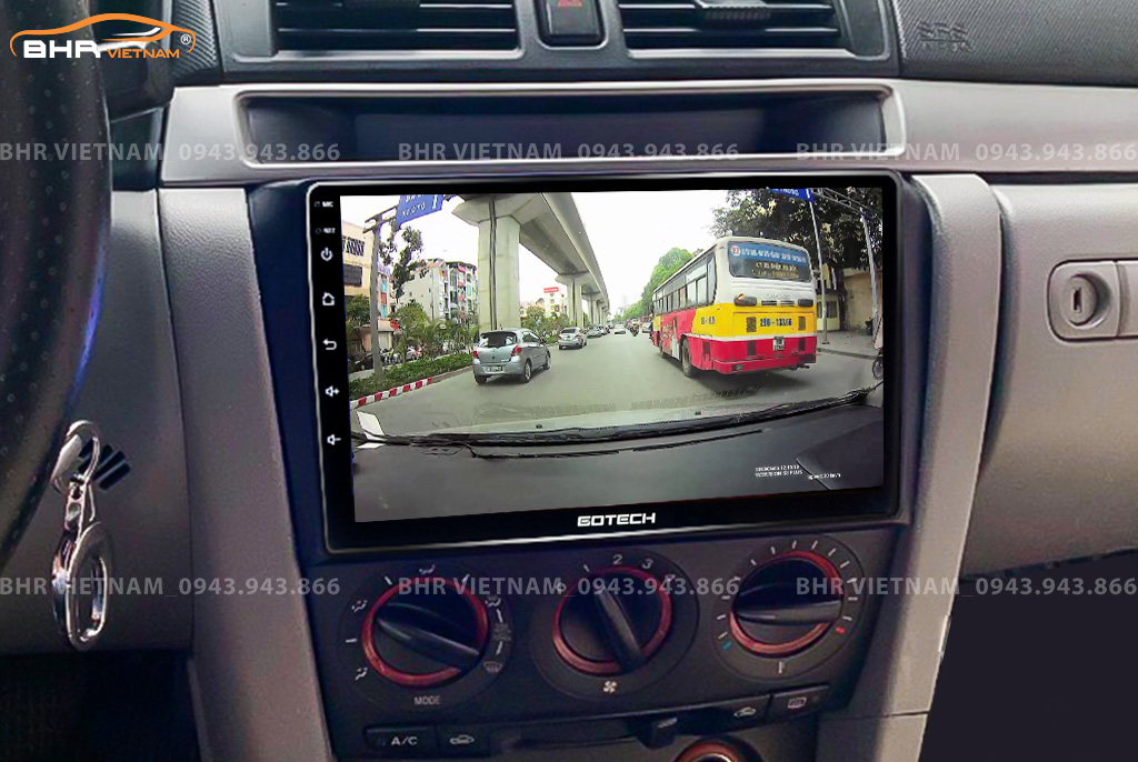 Màn hình Gotech GT6 New Mazda 3 2003 - 2008 tích hợp camera hành trình