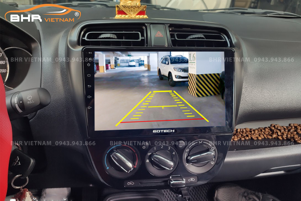 Màn hình Gotech GT6 New Mitsubishi Attrage 2013 - nay tích hợp camera lùi
