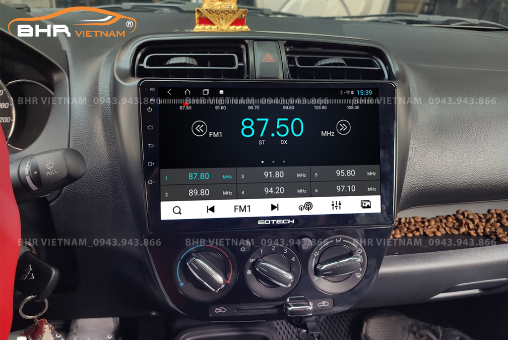 Màn hình Gotech GT6 New Mitsubishi Mirage 2013 - 2020 sang trọng nâng tầm xế hộp