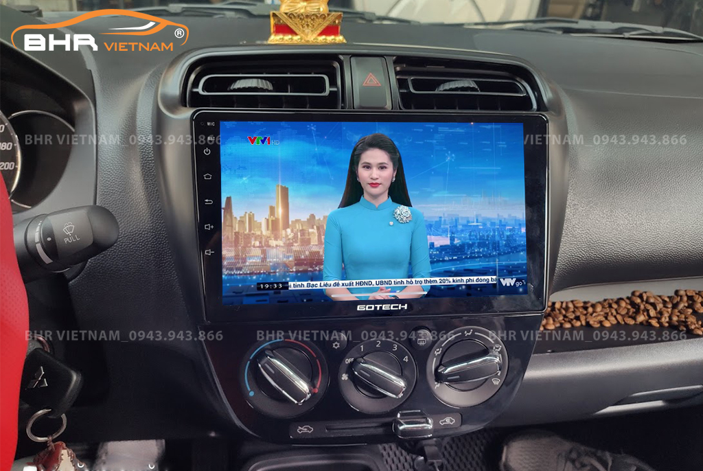 Xem VTV trên màn hình Gotech GT6 New  Mitsubishi Mirage 2013 - 2020 