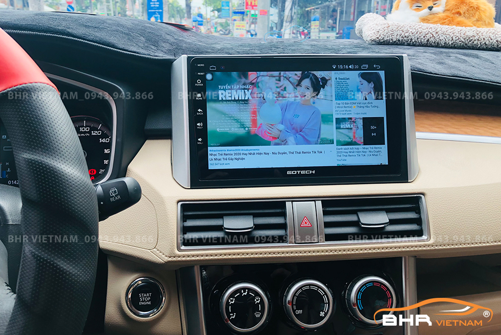 Xem Youtube trên màn hình Gotech GT6 New Mitsubishi Xpander 2018 - nay