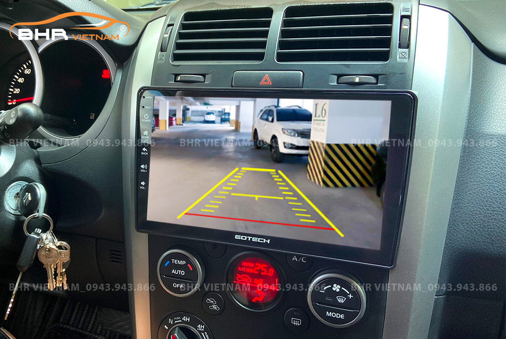 Màn hình Gotech GT6 New Suzuki Vitara 2008 - 2014 tích hợp camera lùi