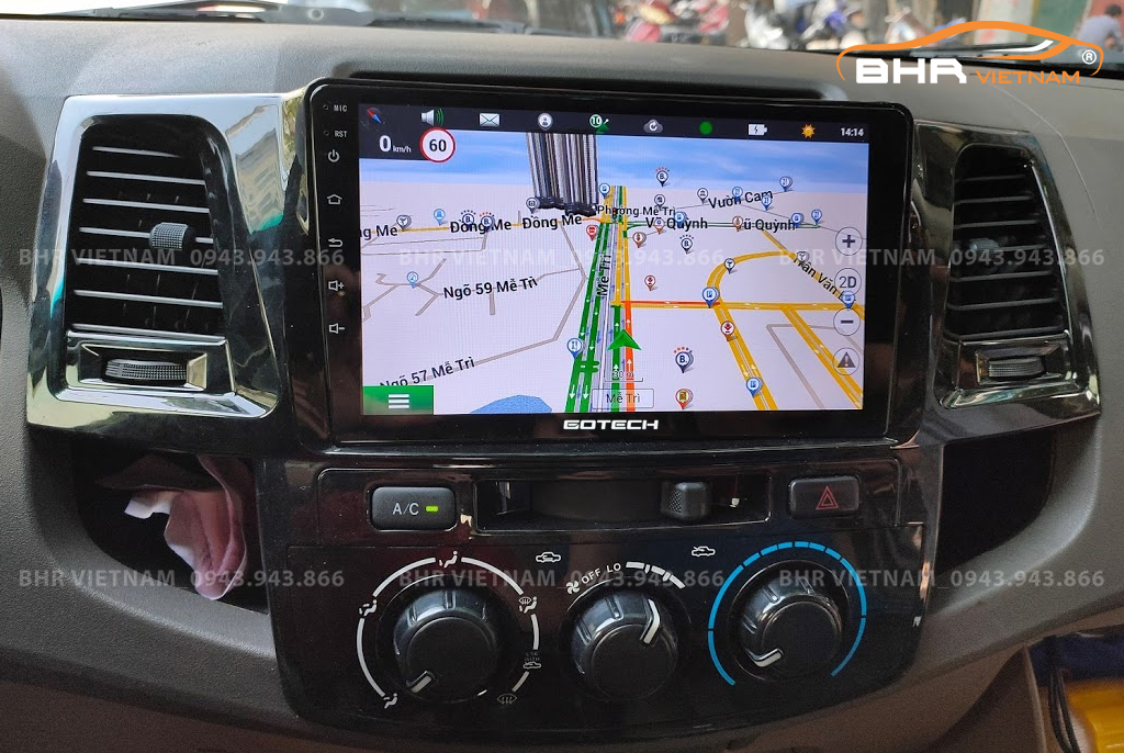 Bản đồ chỉ đường thông minh: Vietmap, Navitel trên màn hình Gotech GT6 New Toyota Hilux 2005 - 2015