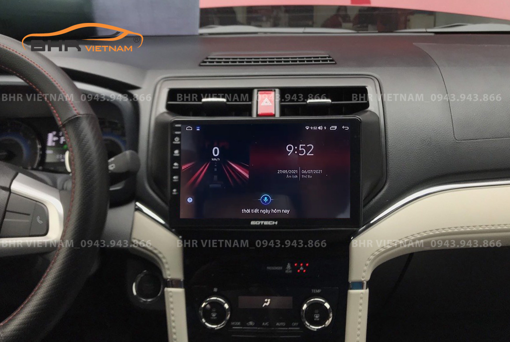 Điều khiển bằng giọng nói trên màn hình Gotech GT6 New Toyota Rush 2018 - nay
