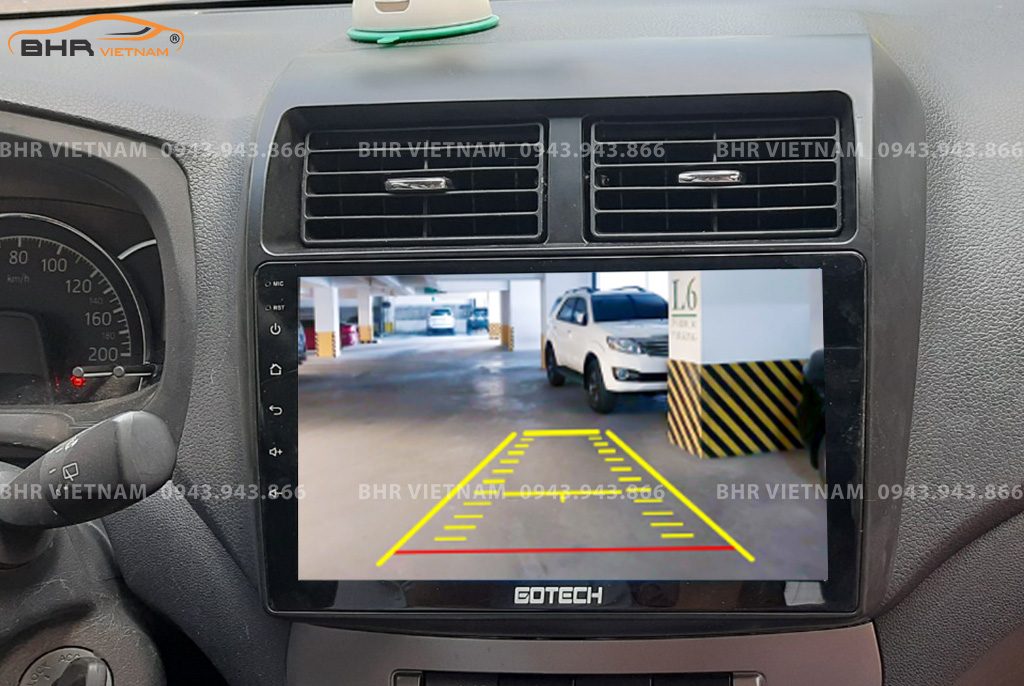 Màn hình Gotech GT6 New Toyota Wigo 2019 - nay tích hợp camera lùi