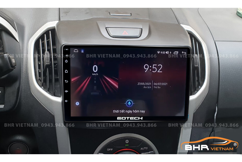 Điều khiển bằng giọng nói thông minh màn hình Gotech GT8 Chevrolet Colorado 2011 - 2015