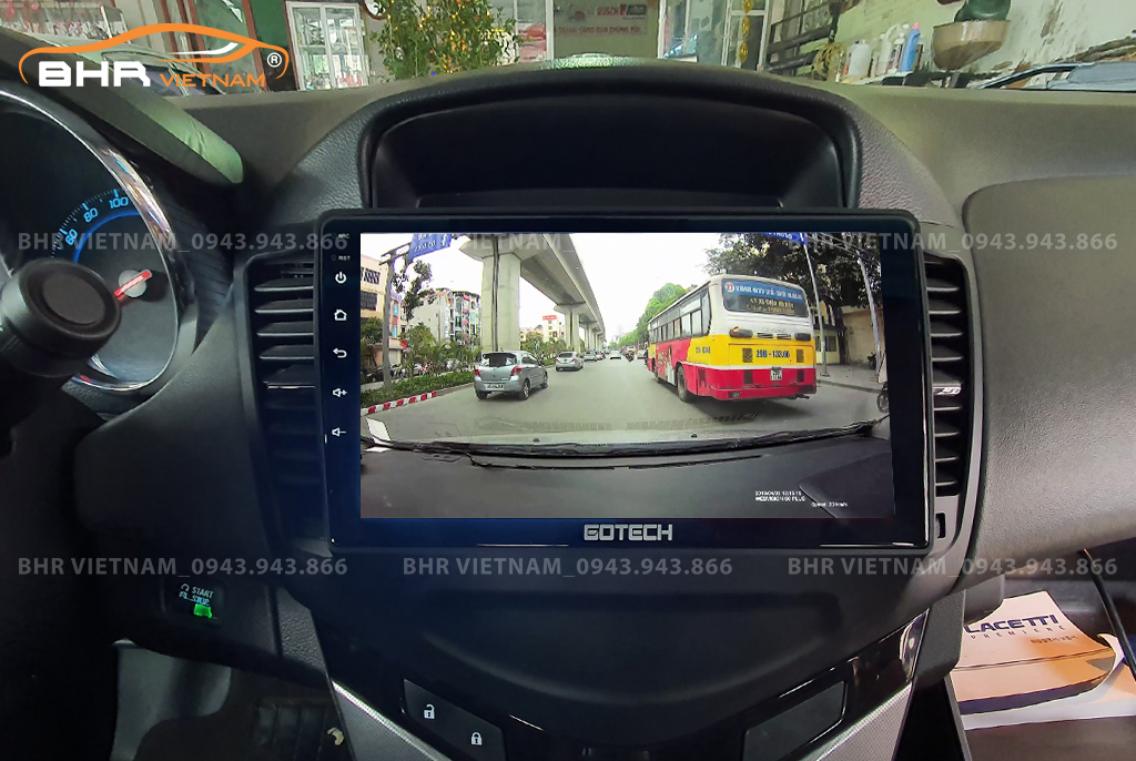 Màn hình gotech GT8 Chevrolet Cruze 2009 - nay tích hợp camera hành trình