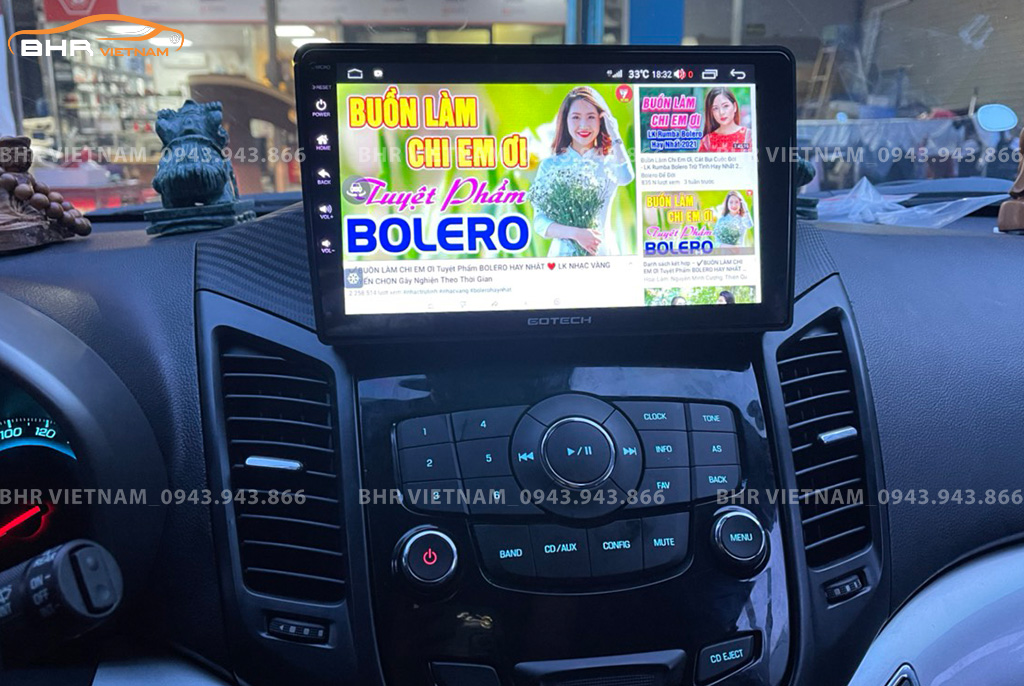 Giải trí Youtube, xem phim sống động trên màn hình Gotech GT8 Chevrolet Orlando 2011 - 2018