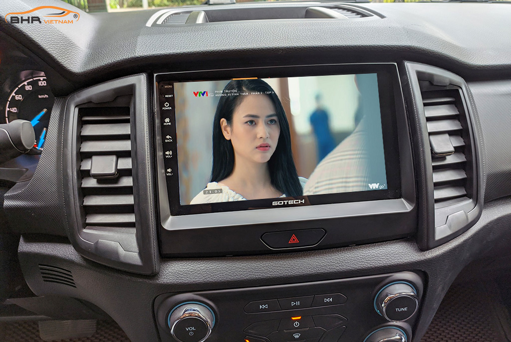 Giải trí Youtube, xem phim sống động trên màn hình Gotech GT8 Ford Ranger 2012 - nay