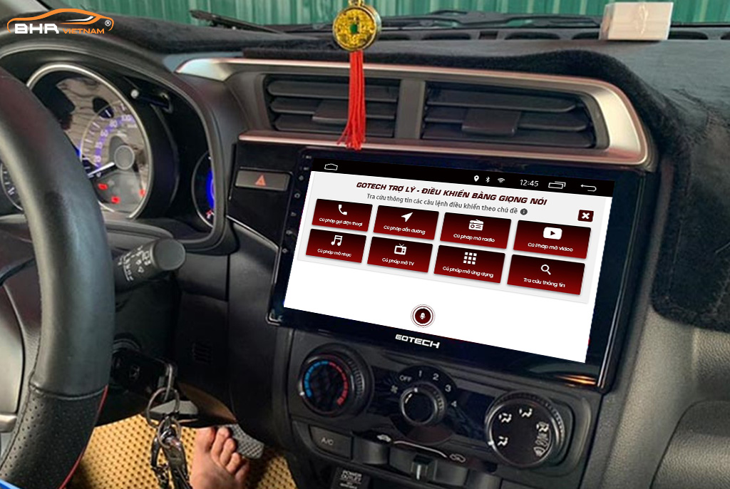 Điều khiển bằng giọng nói thông minh màn hình Gotech GT8 Honda Jazz 2014 - nay