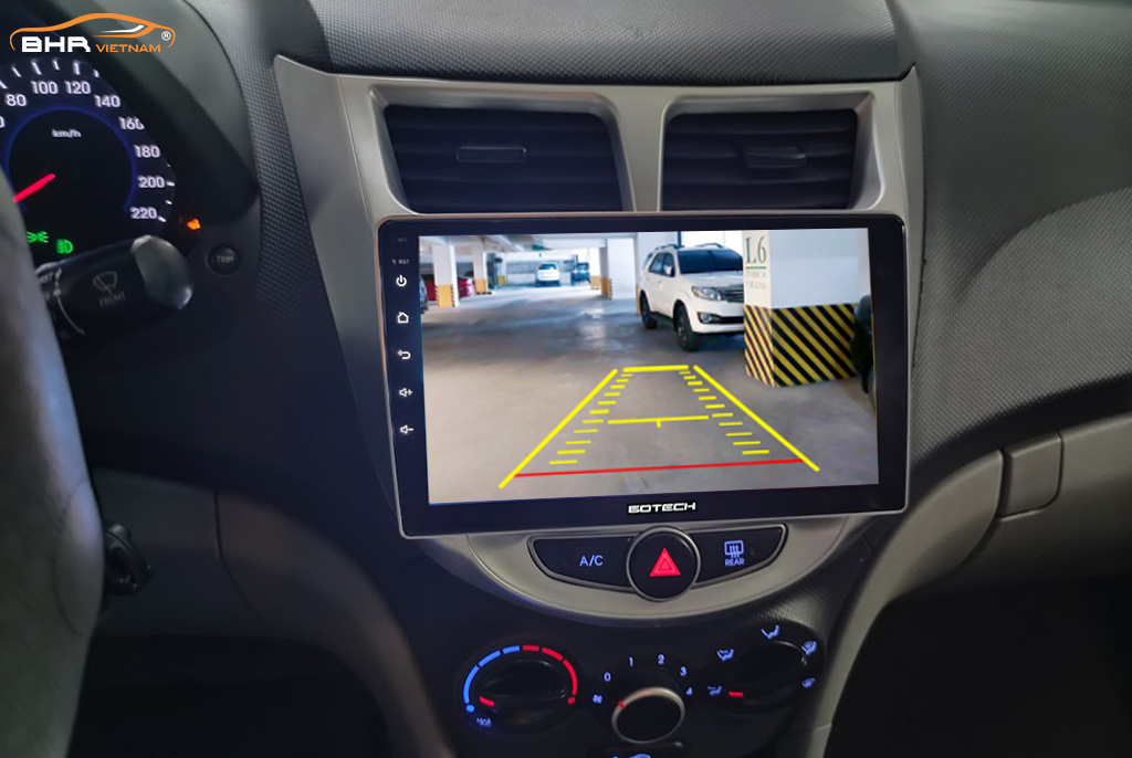 Màn hình gotech GT8 Hyundai Accent 2011 - 2016​​​​​​​ tích hợp camera lùi