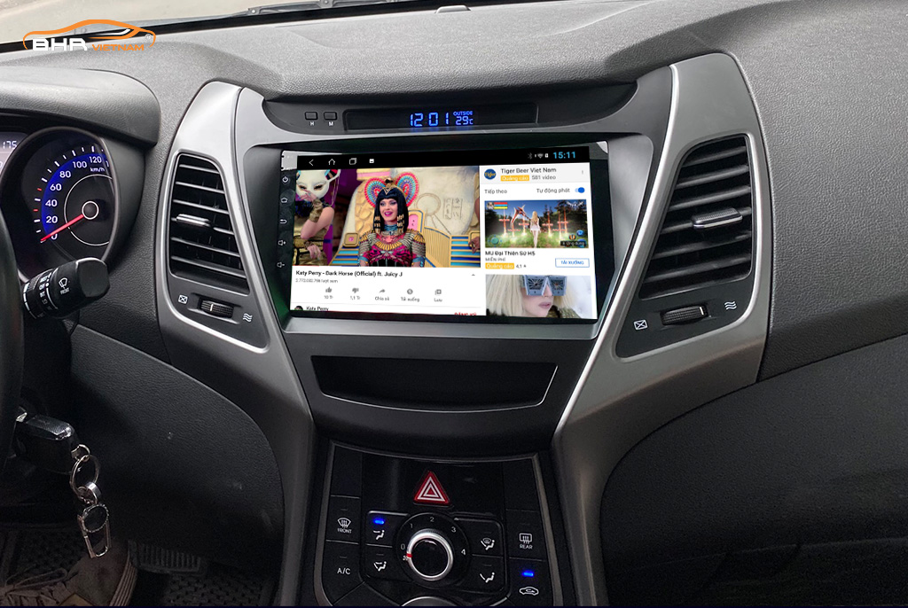Xem youtube trực tuyến trên màn hình Gotech GT8 Hyundai Elantra 2011-2015