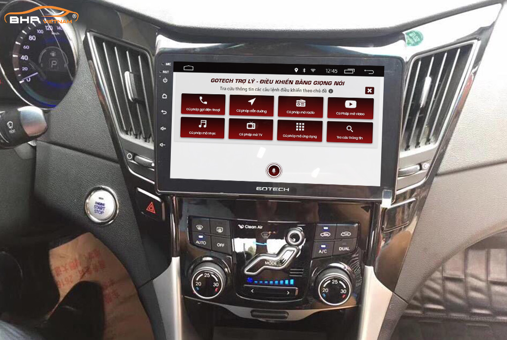 Điều khiển bằng giọng nói thông minh màn hình Gotech GT8 Hyundai Sonata 2009-2014